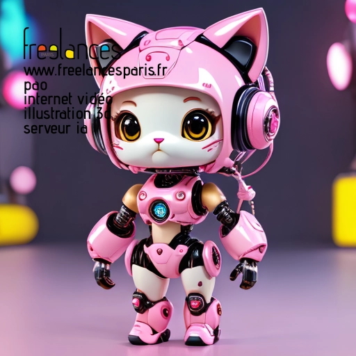 Pao mise en page internet vidéo illustration 3d serveur IA générative AI freelance paris studio de création magazines QU3TM610